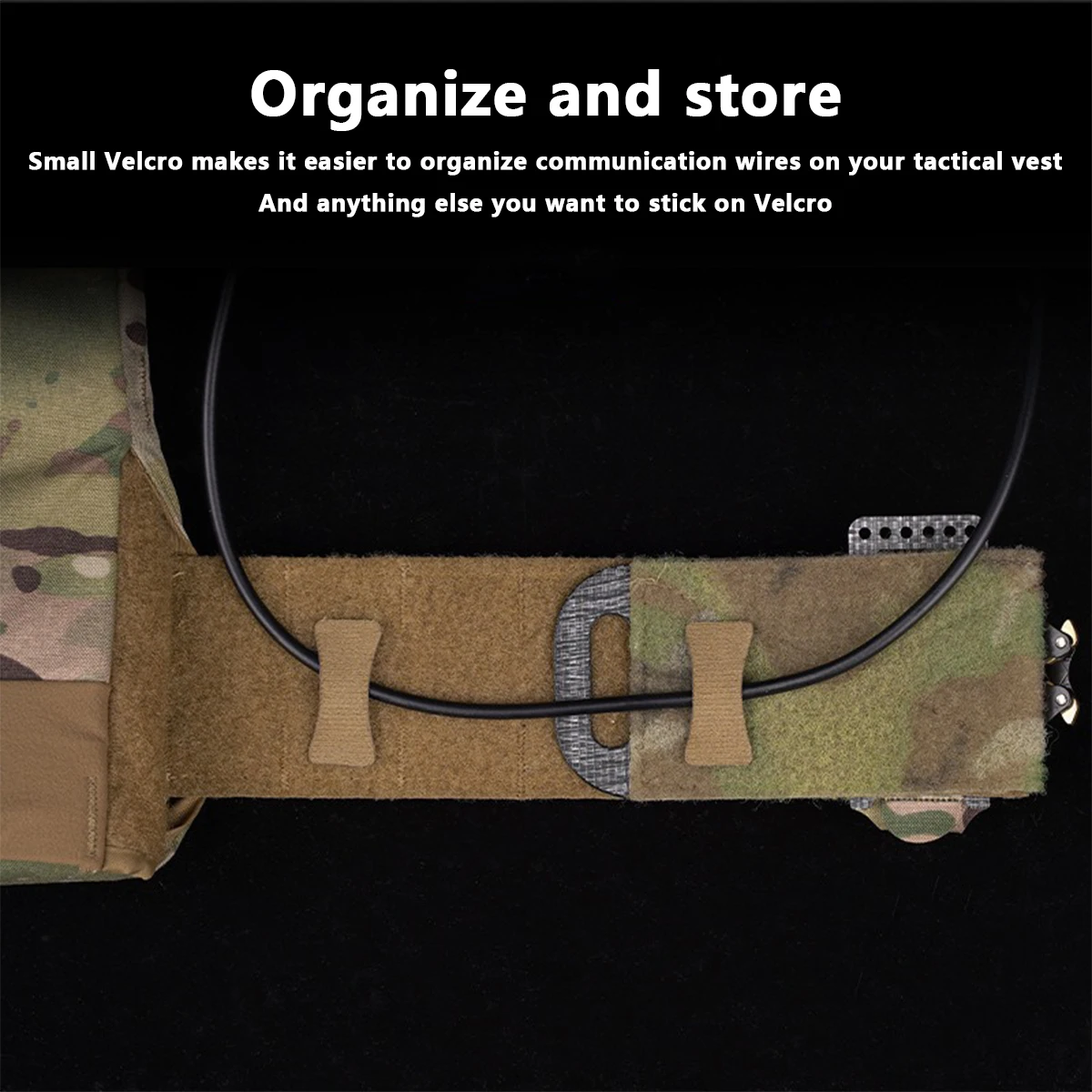 Tactical 8PCS Helmet Cable Management Kits NVG Comms Wires Cord Collected Organizer Hook&Loop Straps Hunting Airsoft Accessories