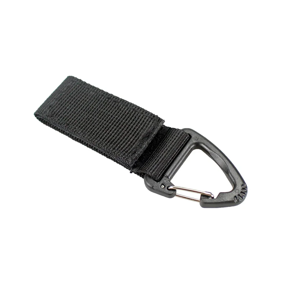 Outdoor Camping Hiking Climbing MultiTool Molle Nylon Webbing Clip EDC Tool Belt Ribbon Keychain Clasp Hook Carabiner Buckle