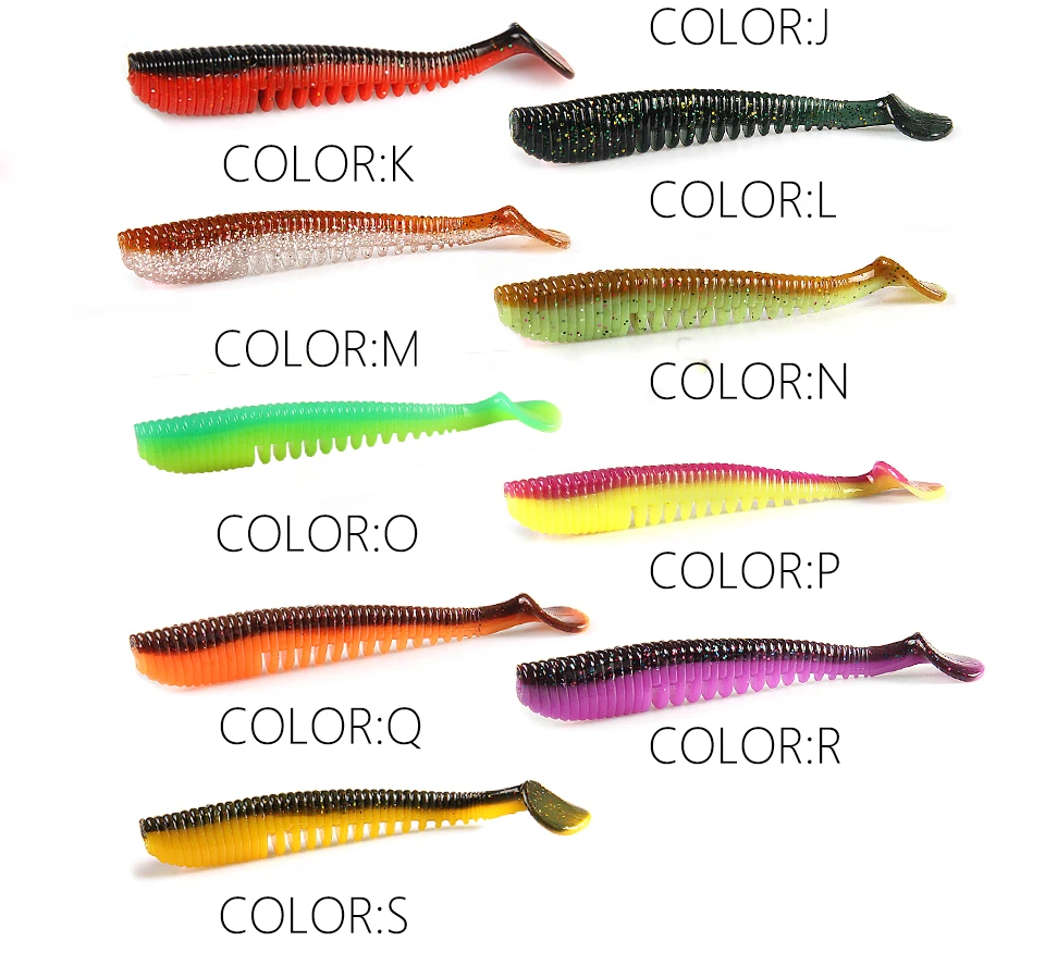 Supercontinent Fishing Lures 5cm 8cm 9.5cm 11cm Artificial Baits Wobblers Soft Lures Shad Carp Silicone Fishing Baits