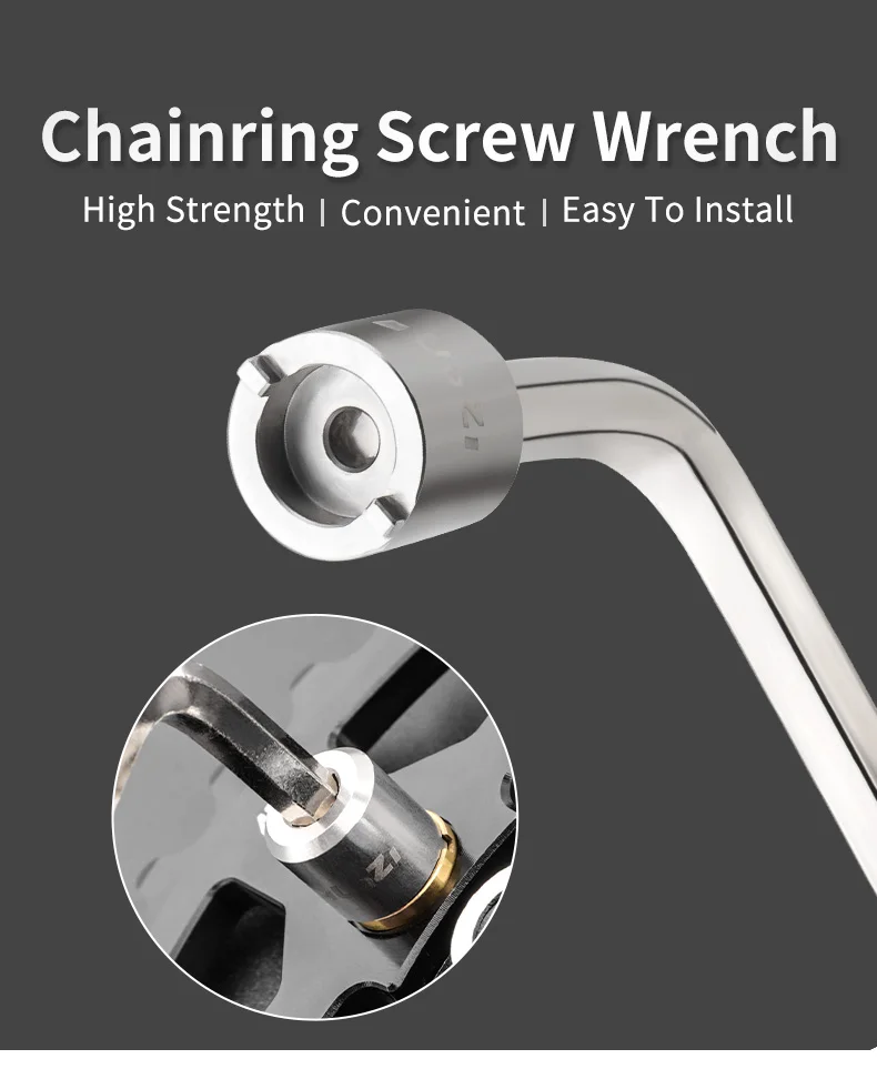 MUQZI Chainring Bolts Nut Wrench crank Screw Removal Install Tools MTB Road Folding Bike Chainwheel Tool