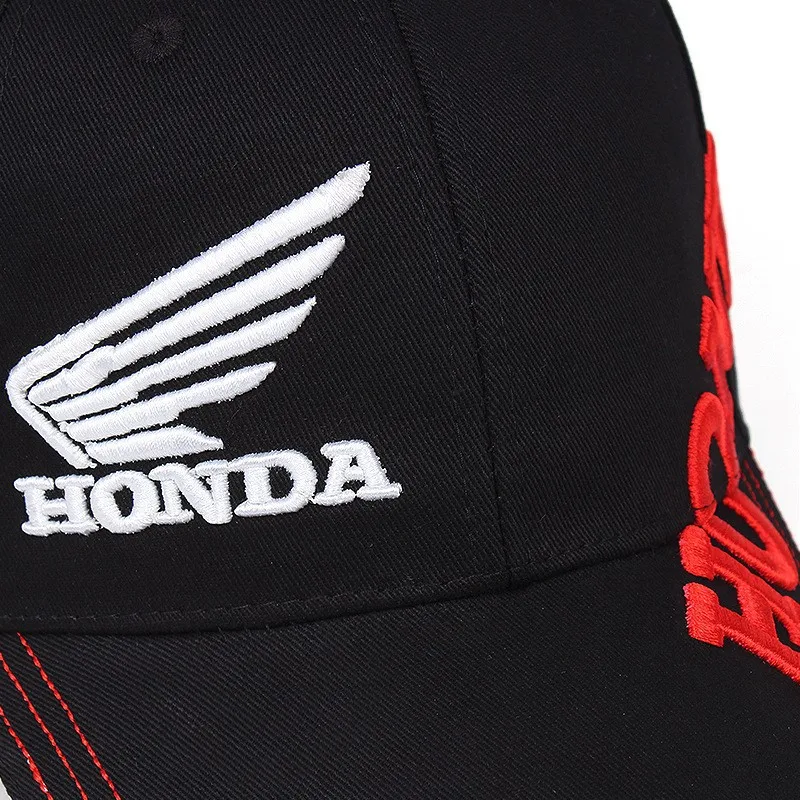 HONDA Baseball Hat 2-Color Embroidered Baseball Hat Fashion Men's and Women's Spring/Summer Hip Hop Hat Adjustable Sunshade Hat