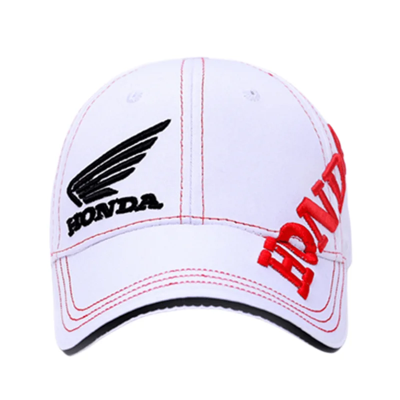 HONDA Baseball Hat 2-Color Embroidered Baseball Hat Fashion Men's and Women's Spring/Summer Hip Hop Hat Adjustable Sunshade Hat