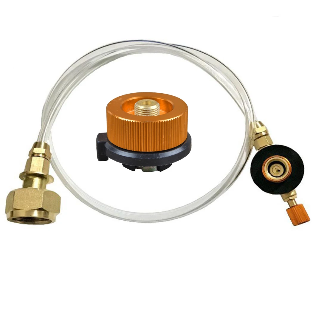 Europe Outdoor Camping Gas Stove Gas Tank Inflation Joint Camping Gas Tank Interconnection Pipe Refill Adapter