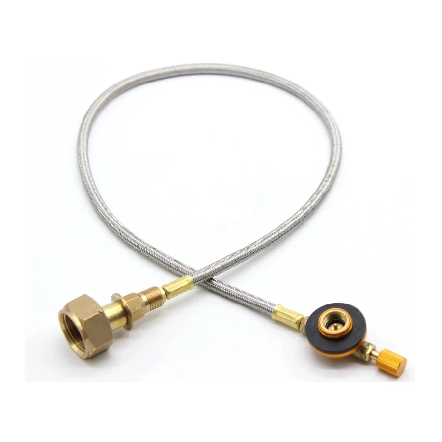 Europe Outdoor Camping Gas Stove Gas Tank Inflation Joint Camping Gas Tank Interconnection Pipe Refill Adapter