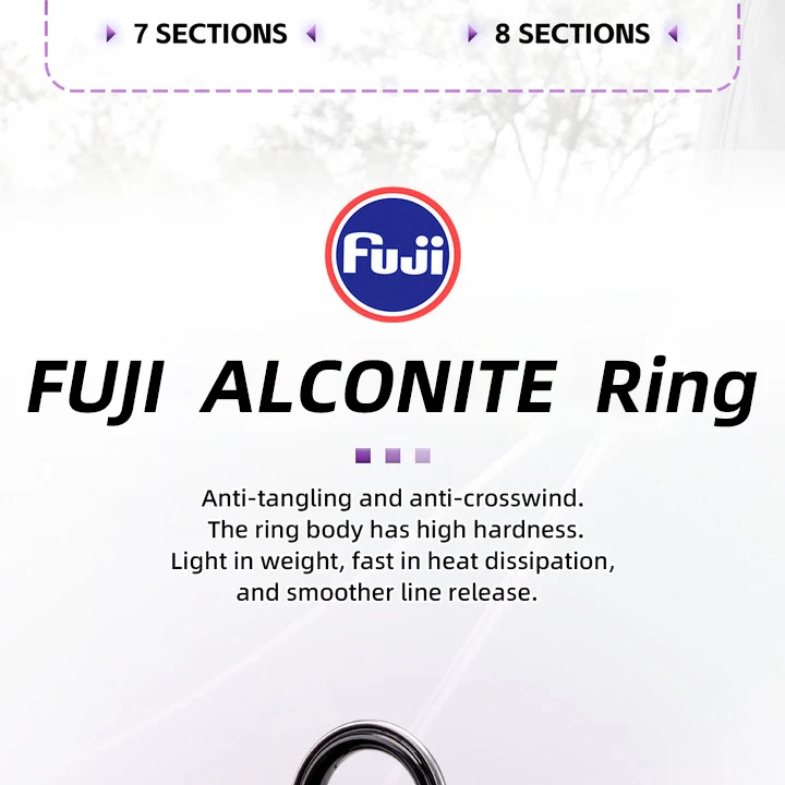 FISHINGFANS QINGXIU FUJI ALCONITE Guide UL ML Travel Portable High Carbon Flexible AA Cork Handle 1-6g 7-14g 6-12lb Fishing Rods