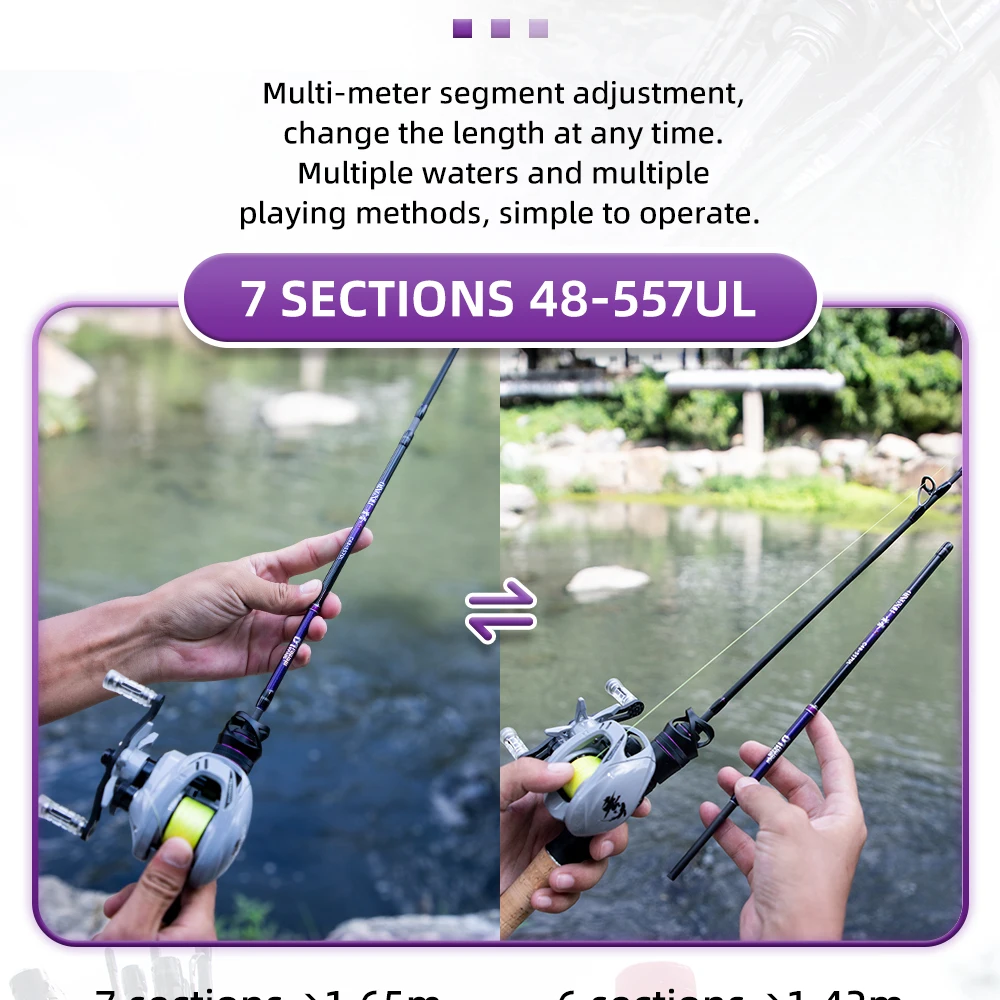 FISHINGFANS QINGXIU FUJI ALCONITE Guide UL ML Travel Portable High Carbon Flexible AA Cork Handle 1-6g 7-14g 6-12lb Fishing Rods