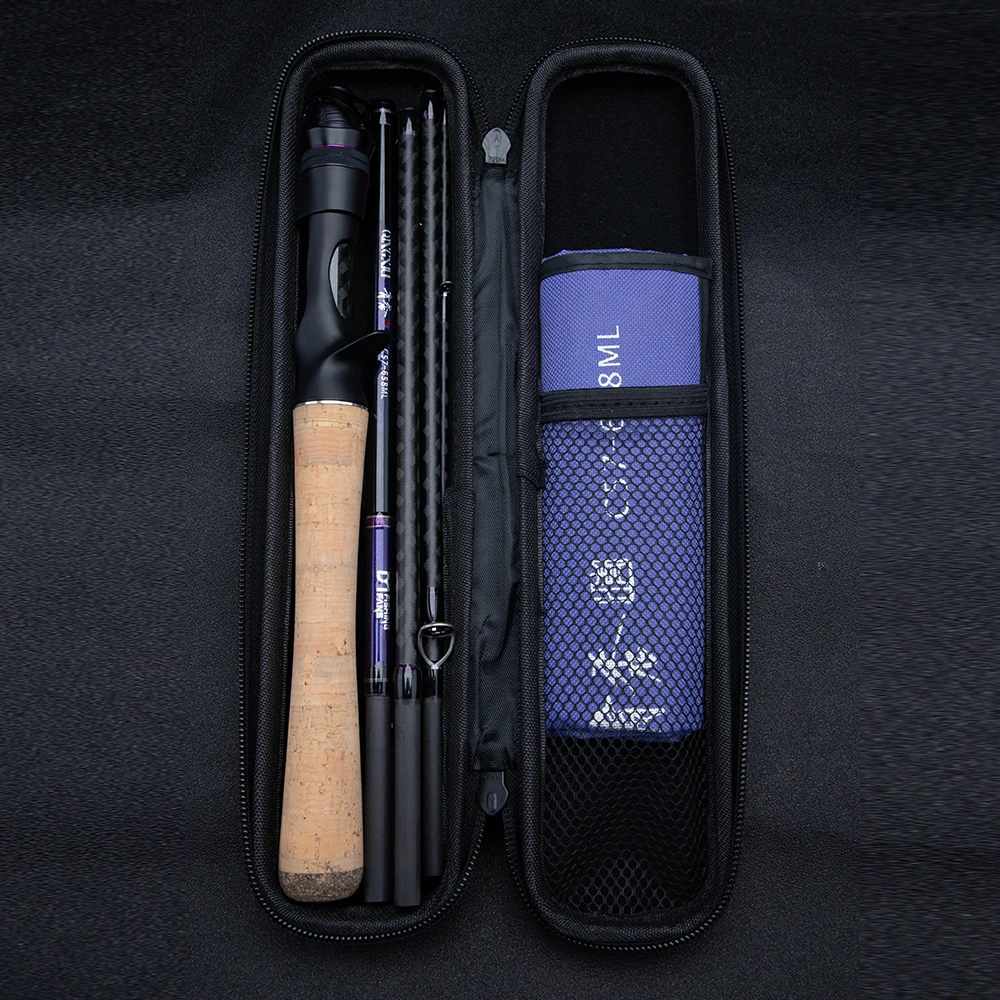 FISHINGFANS QINGXIU FUJI ALCONITE Guide UL ML Travel Portable High Carbon Flexible AA Cork Handle 1-6g 7-14g 6-12lb Fishing Rods