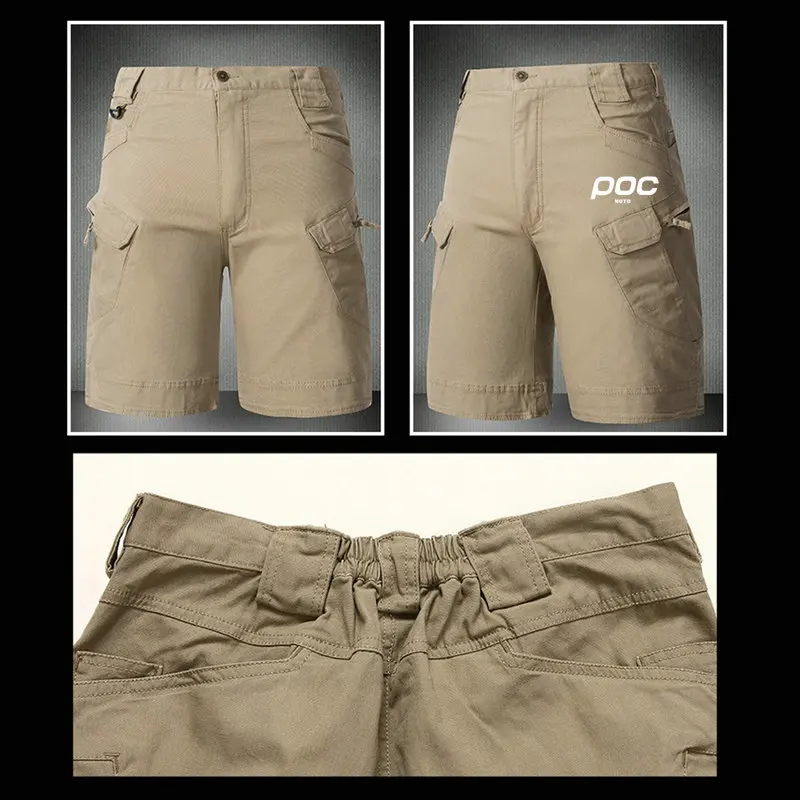 MOTO POC MTB Shorts Men's Mountain Bicycle Short Offroad DH Motorcycle Bike 2025 Outdoor Sports Quick Dry Downhill Short Pants