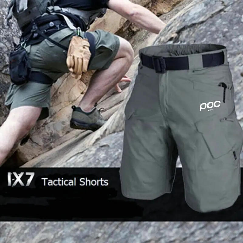 MOTO POC MTB Shorts Men's Mountain Bicycle Short Offroad DH Motorcycle Bike 2025 Outdoor Sports Quick Dry Downhill Short Pants