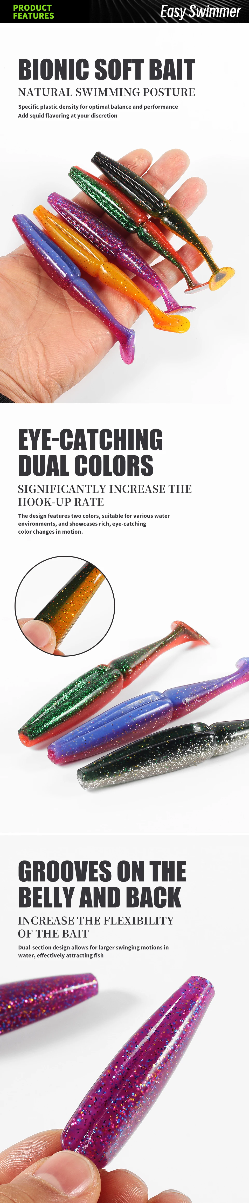 Supercontinent Hot Easy Swimmer Fishing Lure Soft Bait Professional Lure Crazy Quality Carp Artificial Wobblers Free Shipping