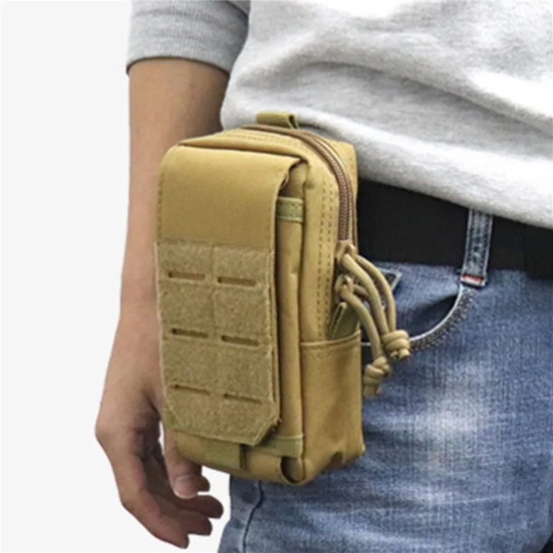 1000D Molle Pouch Waist Bag Outdoor Men EDC Tool Bag Vest Pack Purse Mobile Phone Case Hunting Compact Bag New