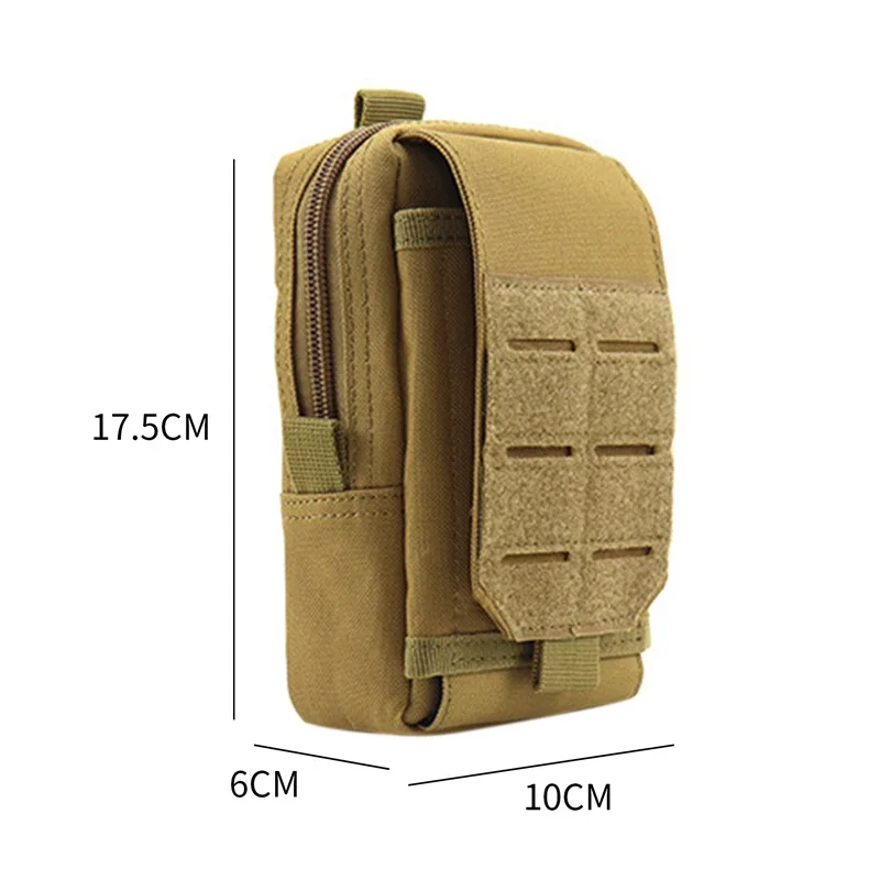 1000D Molle Pouch Waist Bag Outdoor Men EDC Tool Bag Vest Pack Purse Mobile Phone Case Hunting Compact Bag New
