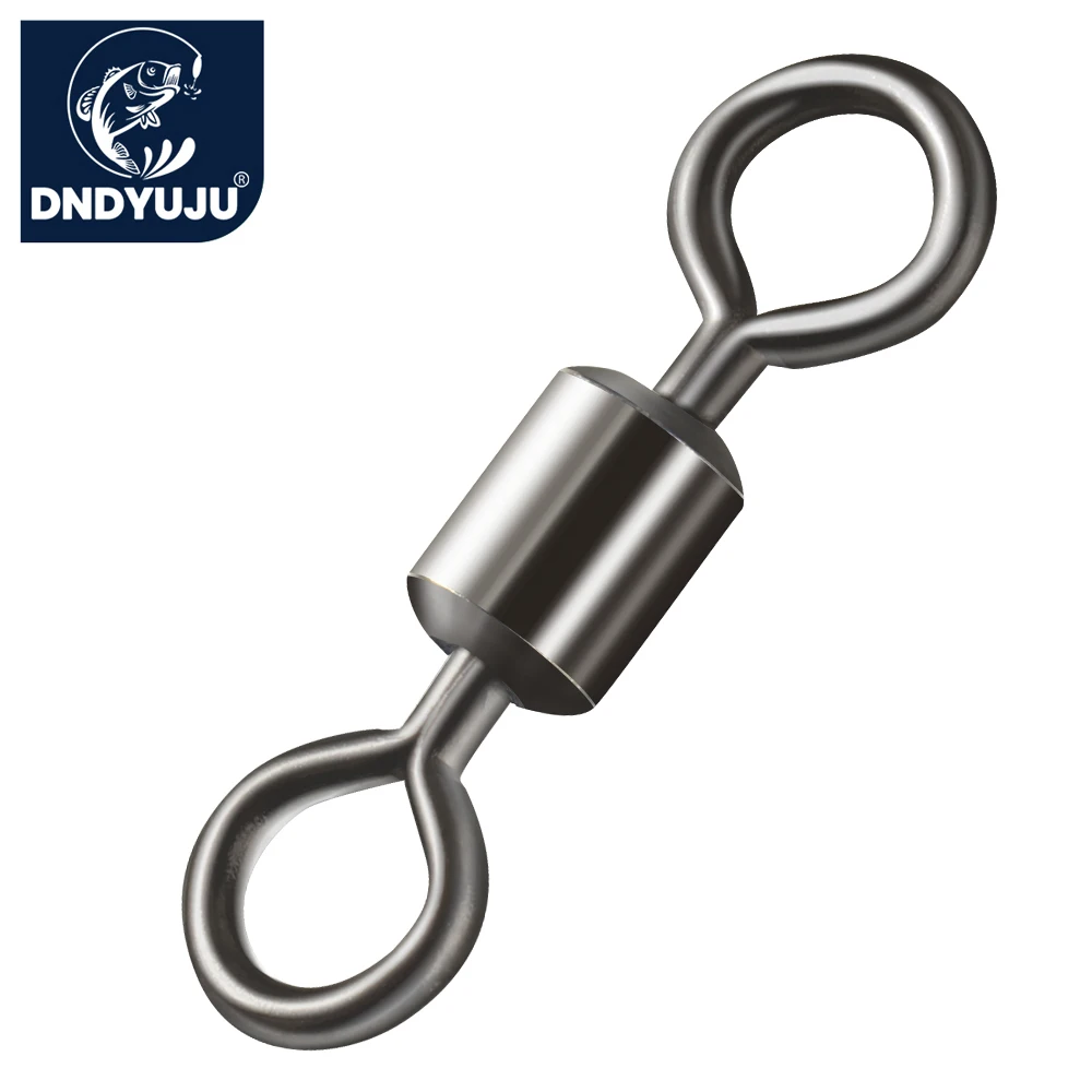 200pcs Fishing Swivels Rolling Swivels Brass alloy Rings Fishhooks Lure Connector For Fishing Accessories