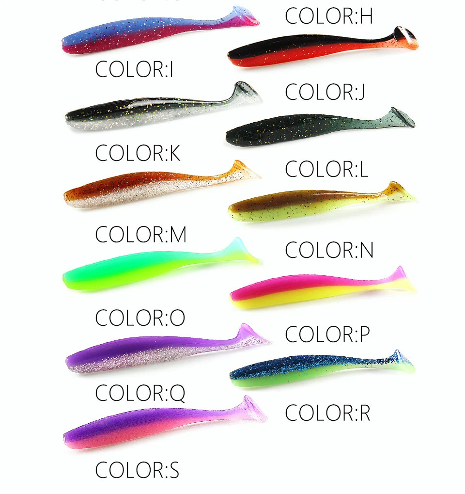 Supercontinent A shiner 5cm 7.5cm 10cm Fishing Lures soft Artificial Bait easy for hooking up big pike T tail Shad