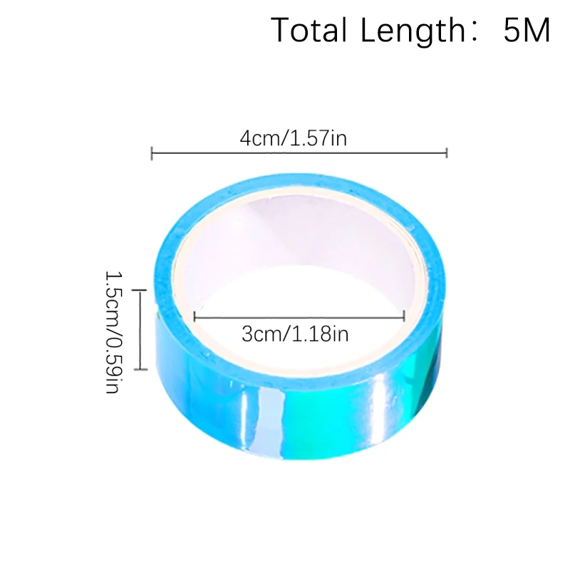2025 New Holographic RG Prismatic Glitter Tape Hoops Stick Rhythmic Gymnastics Decoration Kawaii DIY Scrapbooking