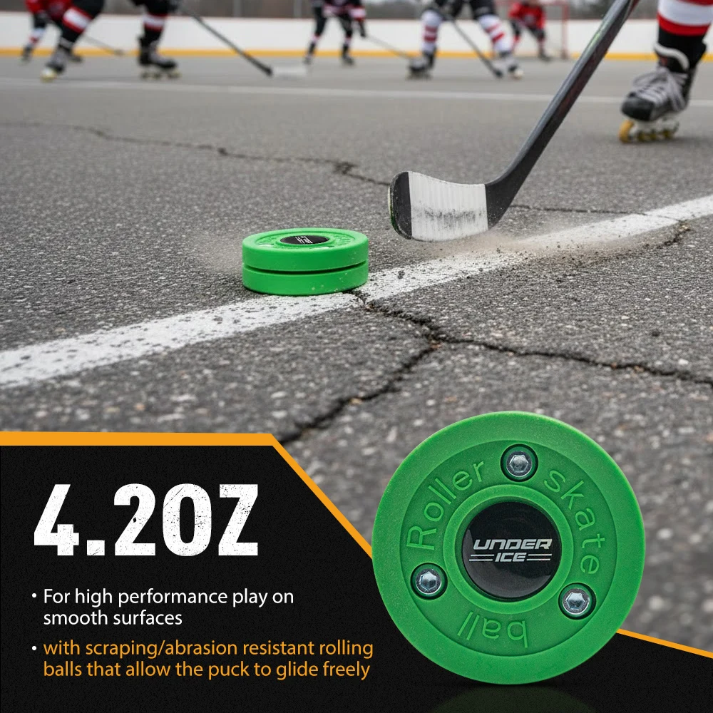 UICE Hockey Puck Hockey Sticks Training Puck Plastic Ice Hockey Puck Reusable Ice Training Equipment