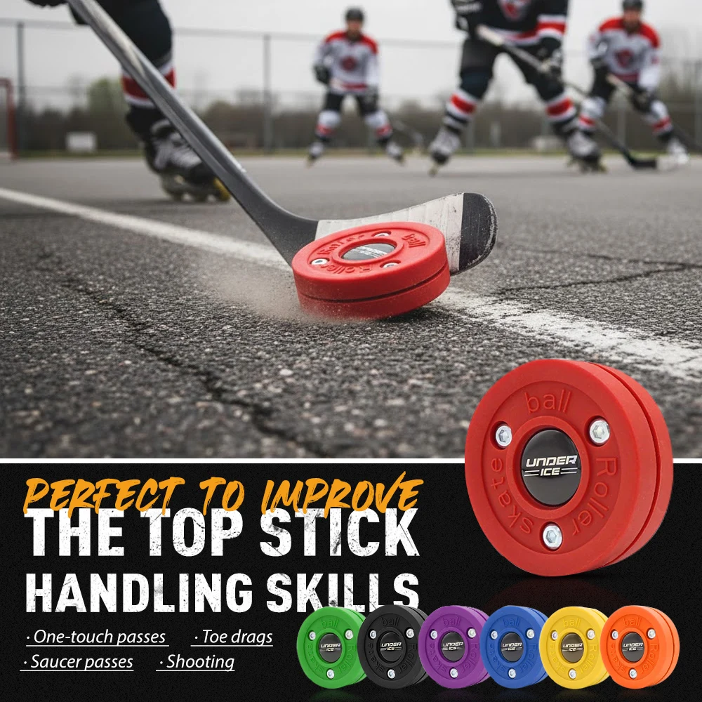 UICE Hockey Puck Hockey Sticks Training Puck Plastic Ice Hockey Puck Reusable Ice Training Equipment