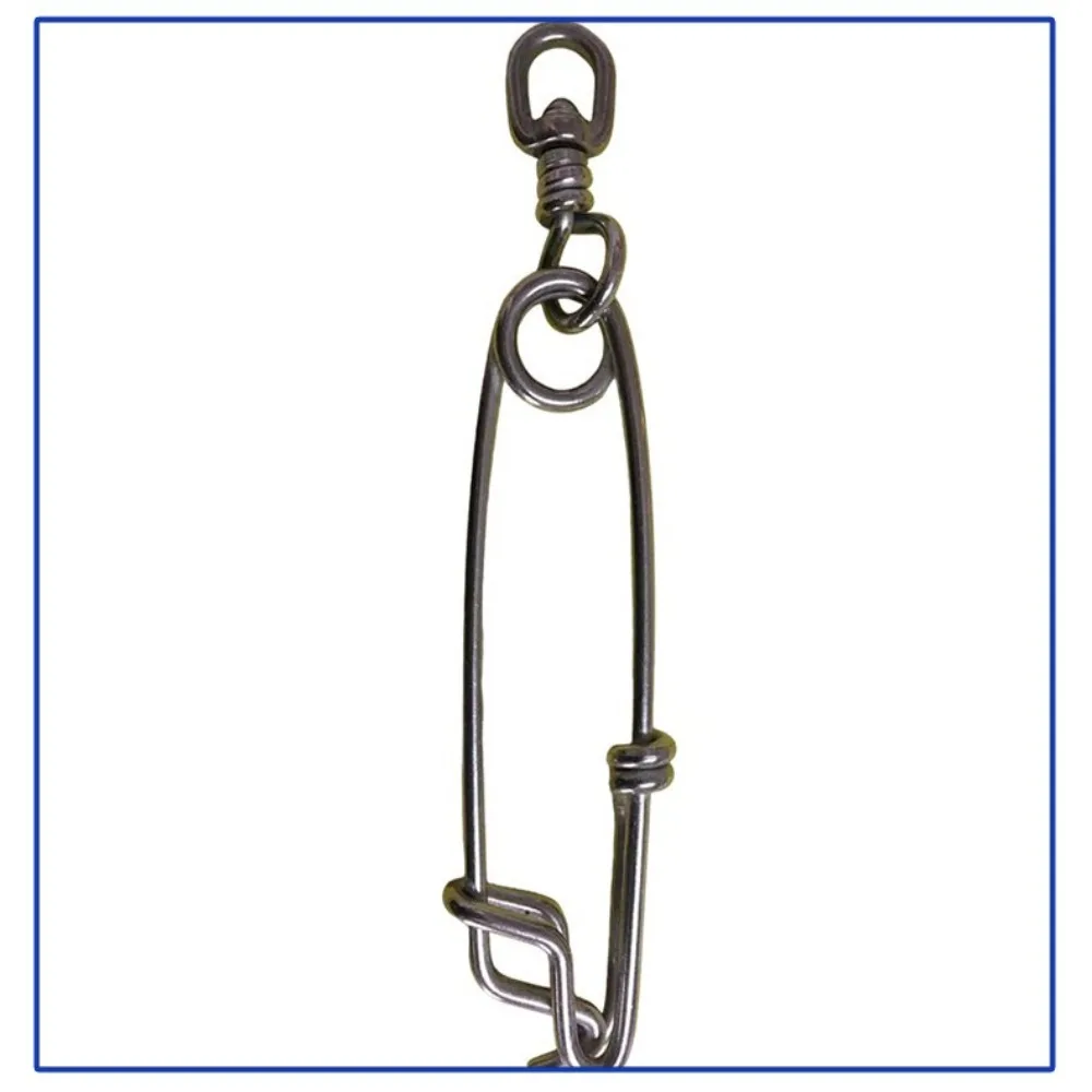 2PCS/Lot Stainless Steel Tuna Fishing Clip Snap with B.L Swivel for Spearfishing Long Line Fishing Accessories Fishing Tools