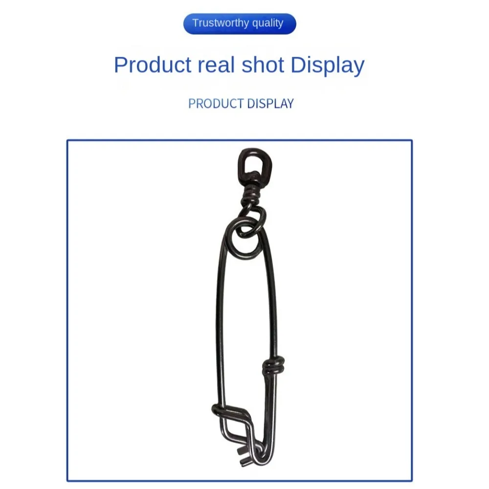 2PCS/Lot Stainless Steel Tuna Fishing Clip Snap with B.L Swivel for Spearfishing Long Line Fishing Accessories Fishing Tools