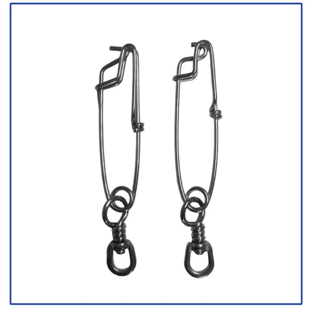 2PCS/Lot Stainless Steel Tuna Fishing Clip Snap with B.L Swivel for Spearfishing Long Line Fishing Accessories Fishing Tools