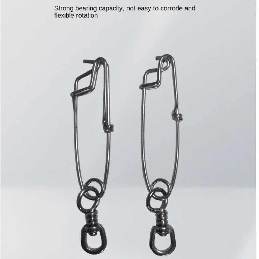2PCS/Lot Stainless Steel Tuna Fishing Clip Snap with B.L Swivel for Spearfishing Long Line Fishing Accessories Fishing Tools