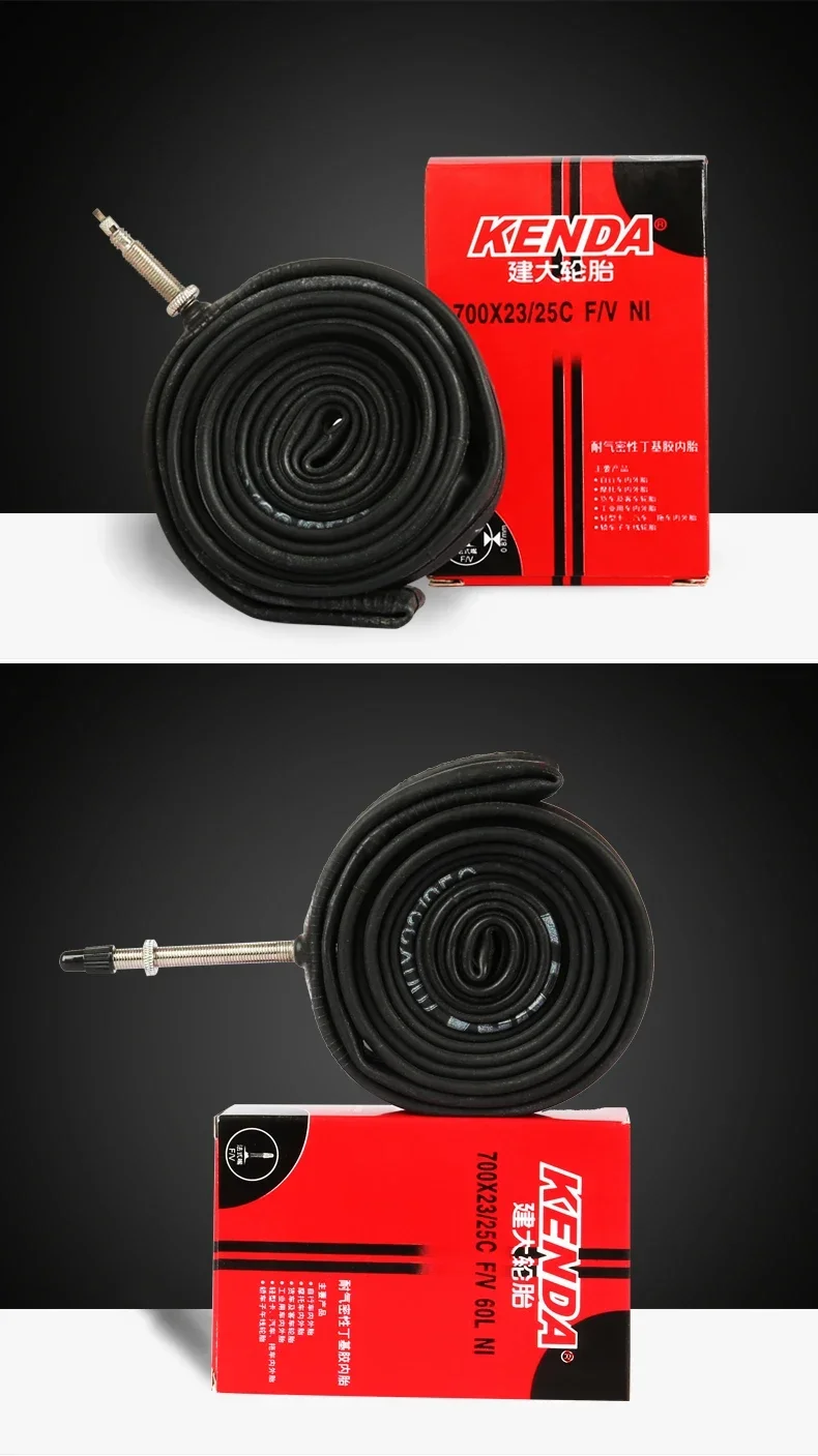 2PCS KENDA Bicycle Inner Tube 20/26/27.5/29/700c/23C Schrader Presta Butyl Rubber MTB Road Bike Tube Inner Tyre Bicycle Parts