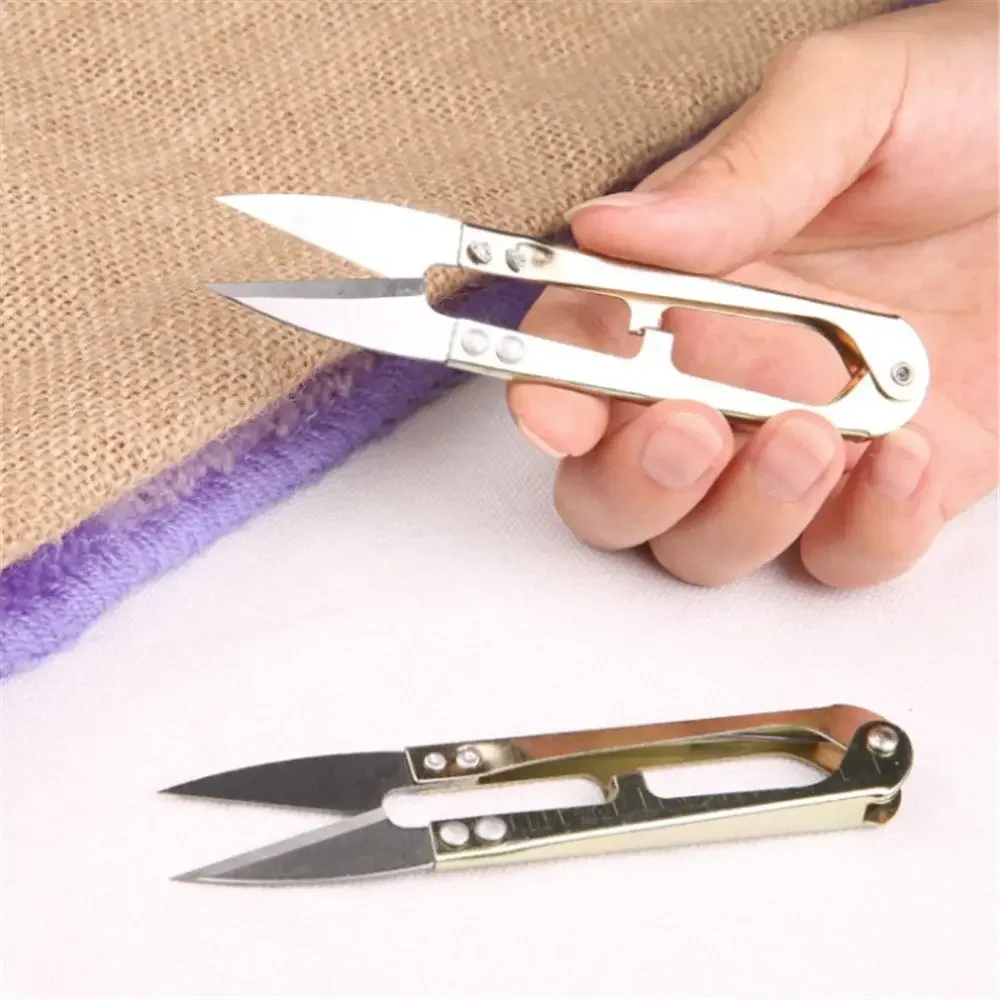 FLYSAND Fishing Scissors Multicolor Trimming Sewing Scissors Nippers U Shape Clippers Yarn Stainless Steel Embroidery Craft