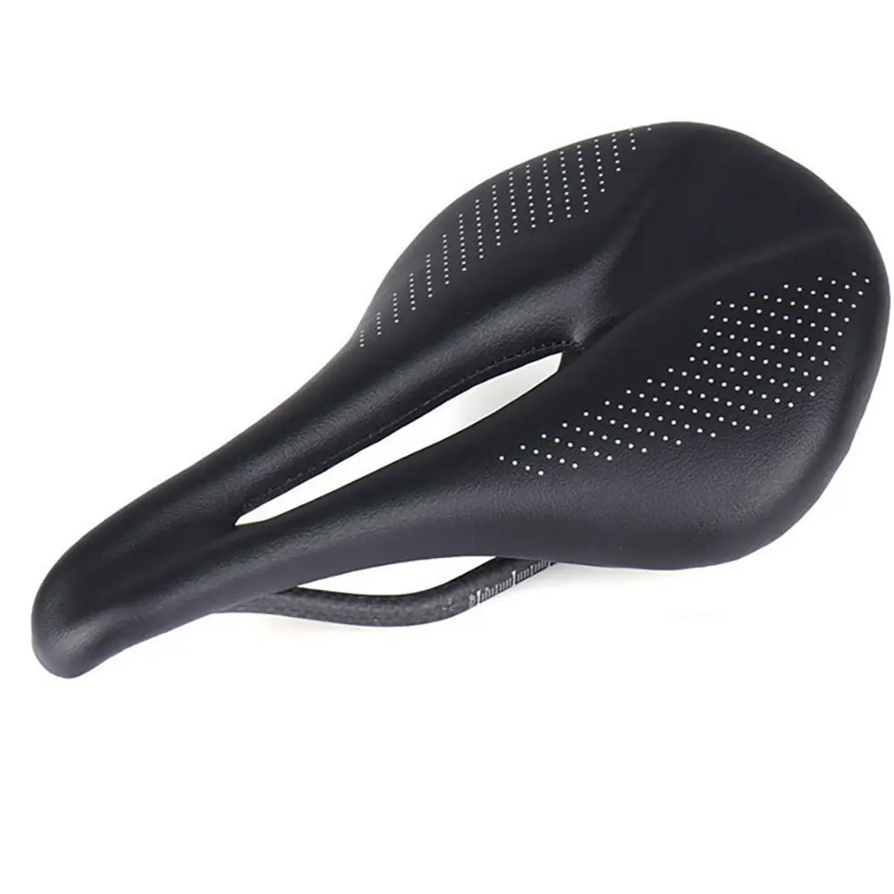 Elitaone Bicycle Saddle Carbon MTB/Road Bike Saddle Super Light Comfort Leather Carbon Cushions 96g