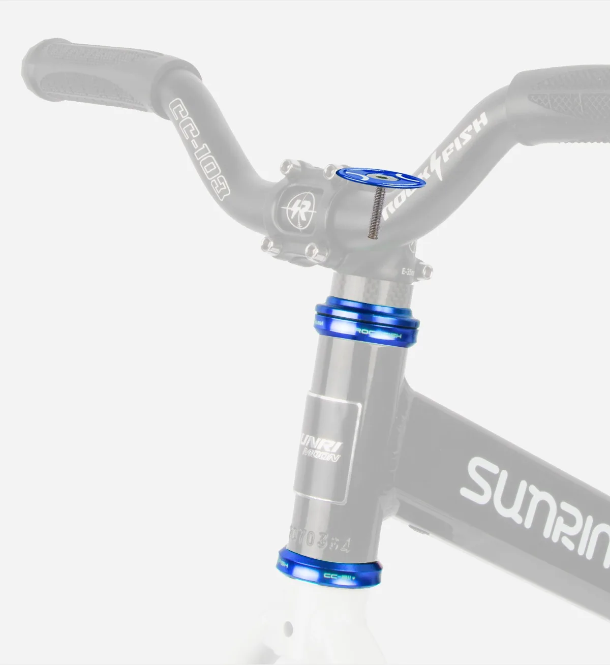 Rockfish Kid's Push Bike Bearing Head Set Balance Bike CNC Headset Aluminium Alloy 29.6mm 34mm Sliding Bike Ultralight Headset