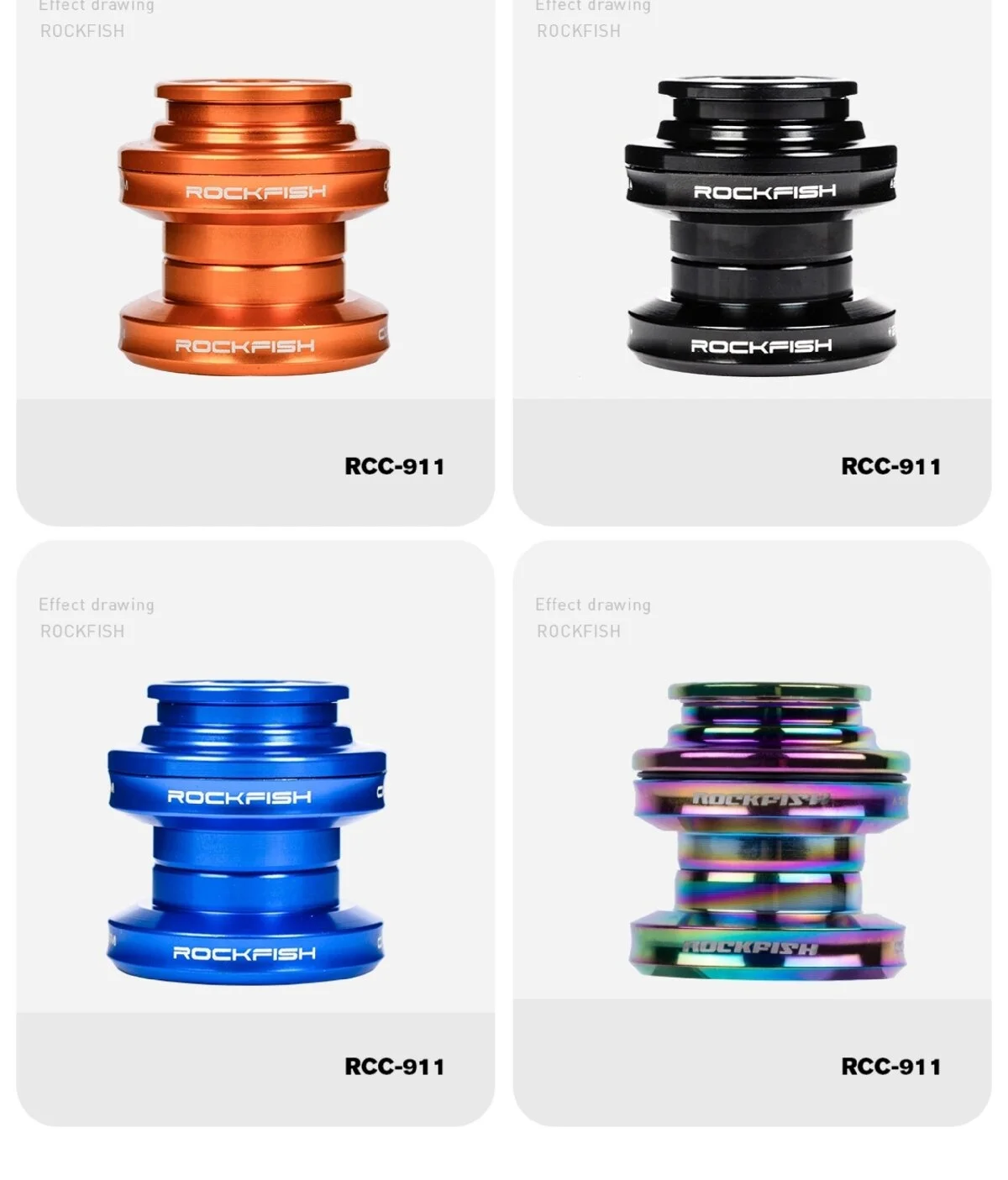Rockfish Kid's Push Bike Bearing Head Set Balance Bike CNC Headset Aluminium Alloy 29.6mm 34mm Sliding Bike Ultralight Headset