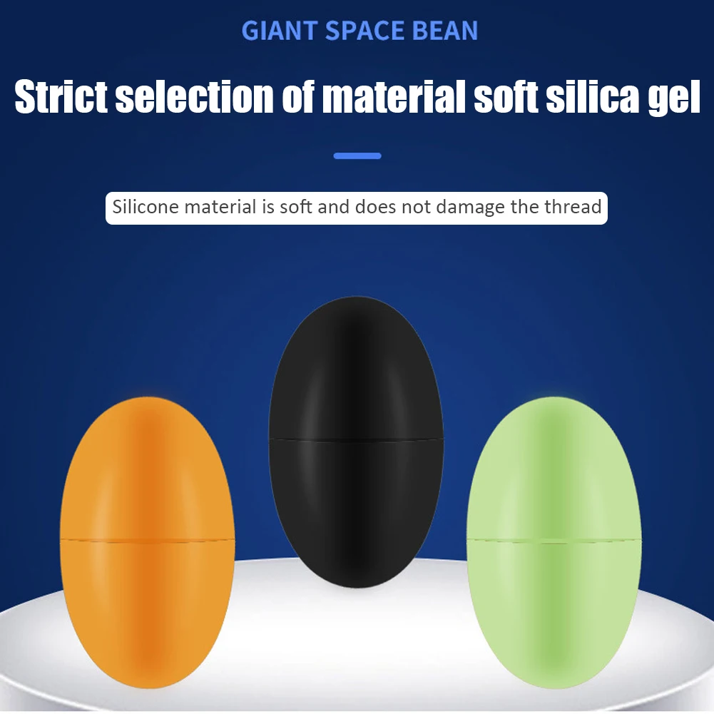 60pcs 10 Group Set Big Rubber Space Beans Carp Fly Fish Rubber Oval Stopper Float Fishing Carp Stopper Bobber Olive Tools