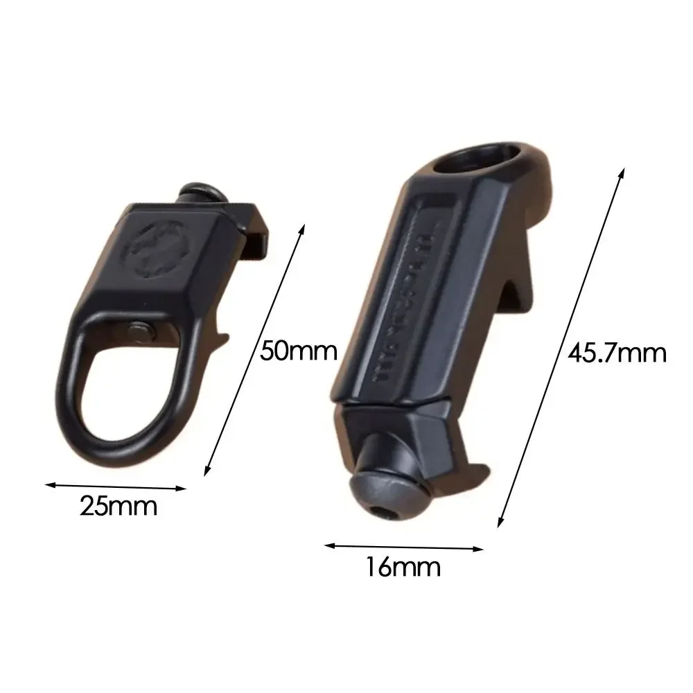Tactical Quick Detach RSA GBB Buckle Fit 20mm Rail Hunting Tool Buckle Clip Accessories QD Sling Steel Mount Attachment Adapter