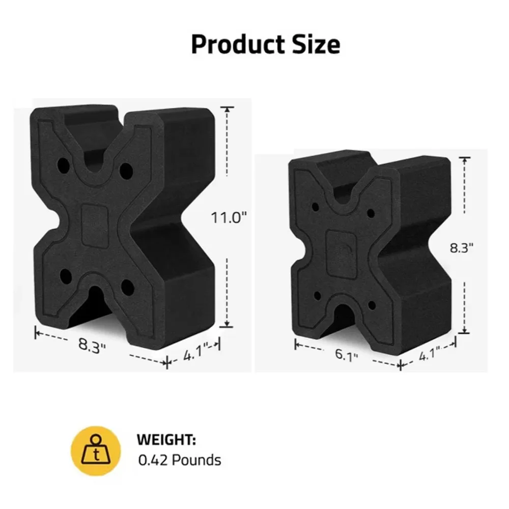 X-Block Bipod Shooting Rest Block Mount Lightweight and Portable Shooting Clamp EVA Foam Waterproof Reduces Recoil For Hunting