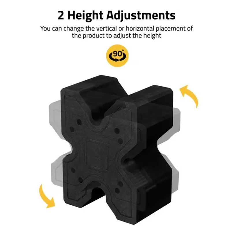 X-Block Bipod Shooting Rest Block Mount Lightweight and Portable Shooting Clamp EVA Foam Waterproof Reduces Recoil For Hunting