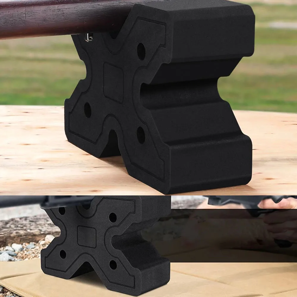 X-Block Bipod Shooting Rest Block Mount Lightweight and Portable Shooting Clamp EVA Foam Waterproof Reduces Recoil For Hunting