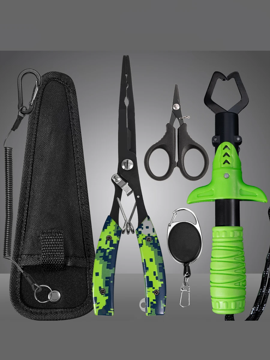 Functional Fishing Pliers Made of Stainless Steel, Wire Cutters, Hook Remover, Anti-Rust Coating, Fishing Tools.