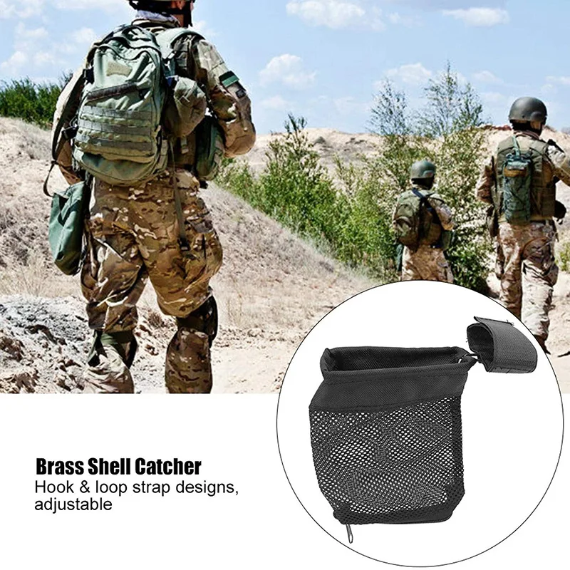 Military Fan AR15 Outdoor Shell Recovery Bag Tactical Shell Collection Bag Brass Shell Catcher Bag Net Bag Shooting Supplies