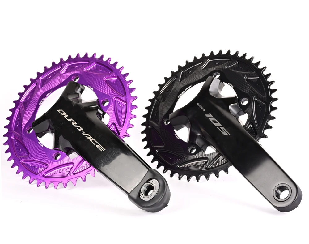 GOLDIX 110BCD Road Gravel Bike Single Chainring CNC Aluminum Narrow Wide Chainwheel for R7000 R8000 R8100 R9200 Crank Power Mete