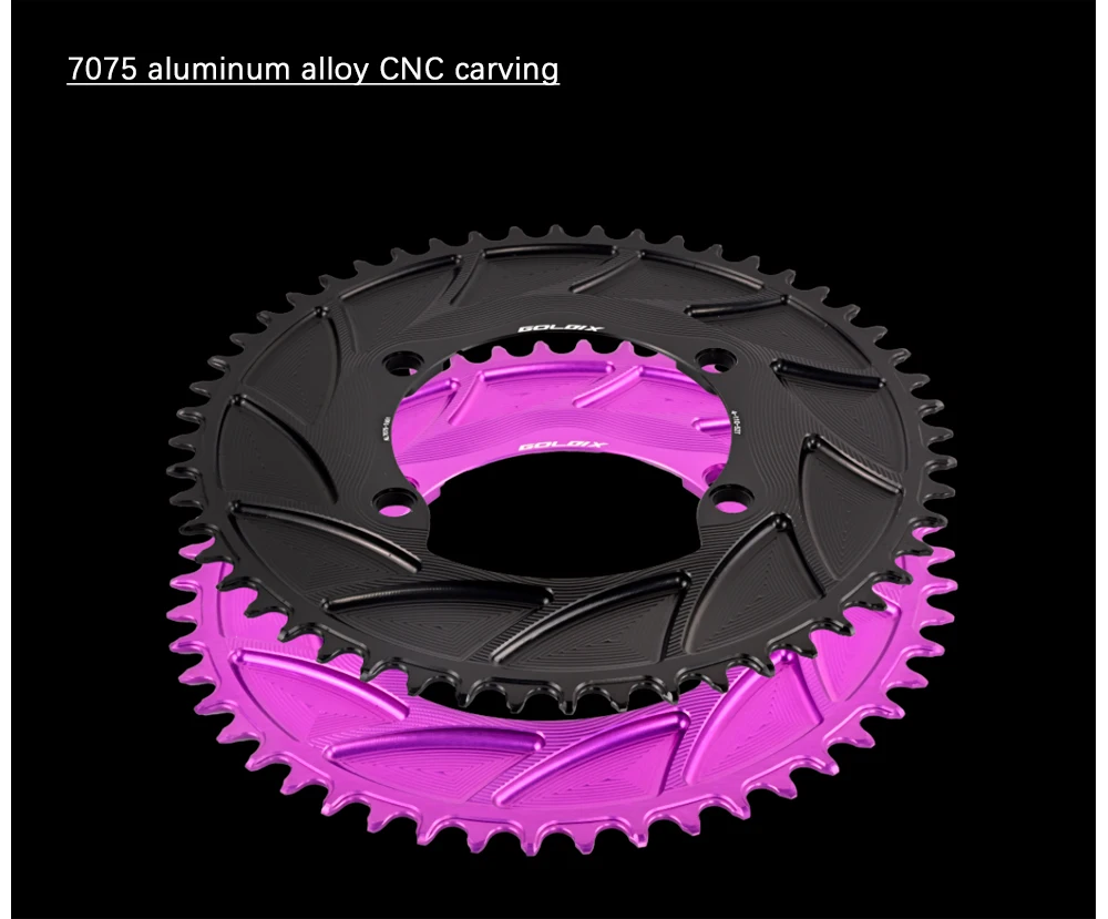 GOLDIX 110BCD Road Gravel Bike Single Chainring CNC Aluminum Narrow Wide Chainwheel for R7000 R8000 R8100 R9200 Crank Power Mete