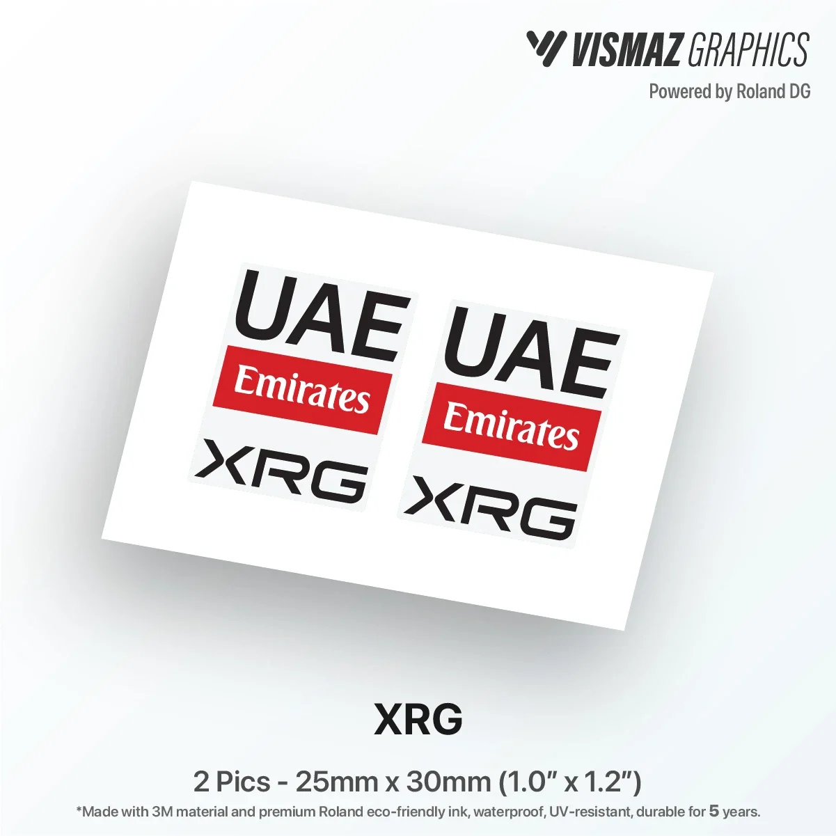 UAE Team XRG G42 Bike Helmet Stickers Cycling Team DIY Decal Waterproof Vinyl Durable Stickers Accessories