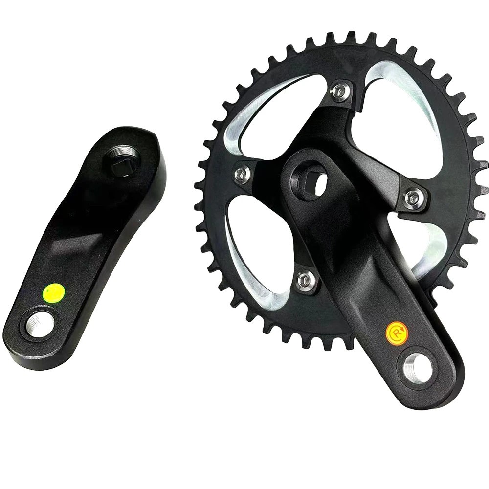 104 BCD MTB Kid Children Mountain Bike Crank Set Single Speed Crankset 127 140 152 160 165 175mm Square Taper 40/42T Chainring