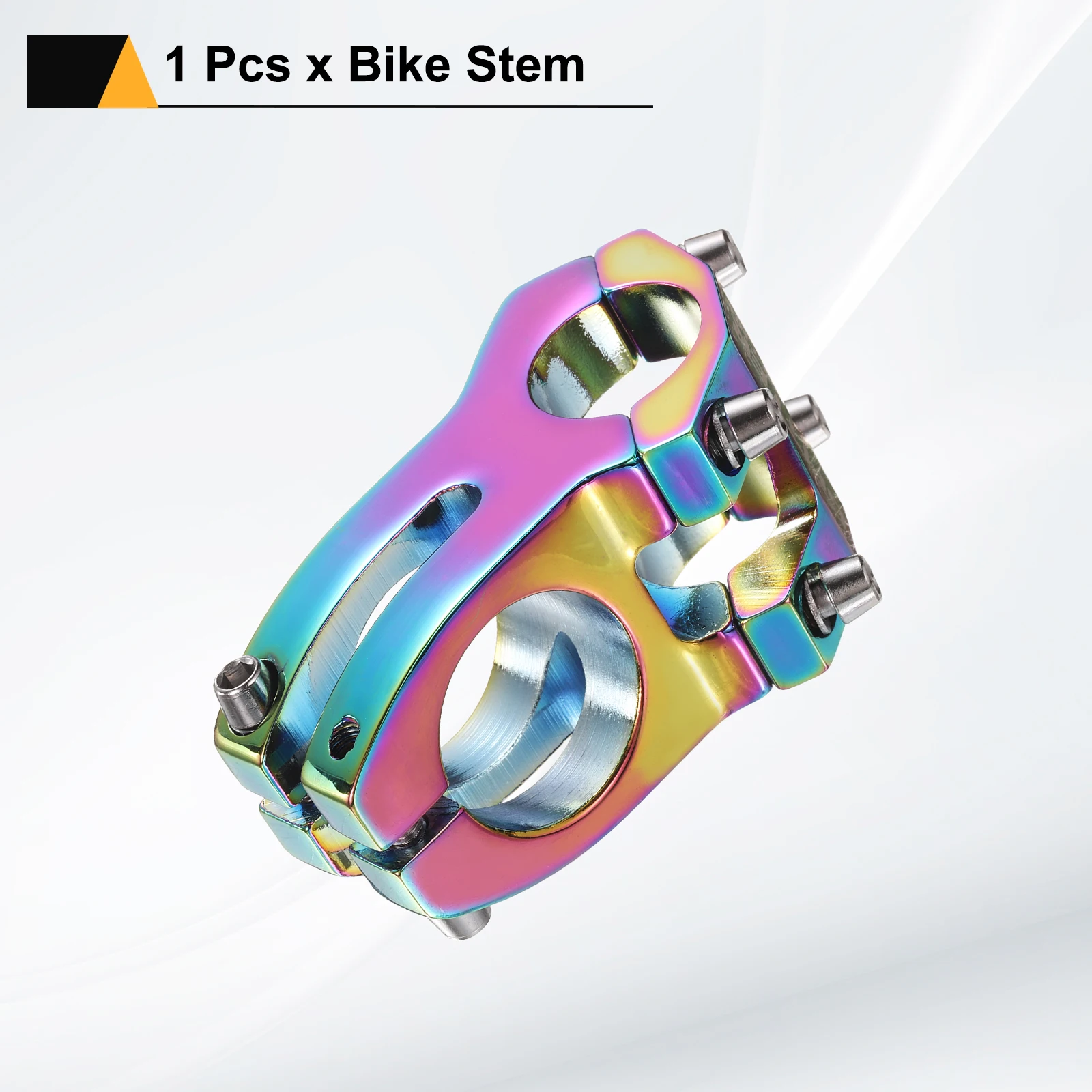 25.4 Bike Stem 45mm Aluminum Alloy Bicycle Handlebar Stem with Hex Wrench Short Handlebar for Mountain Road Bike BMX MTB Cycling