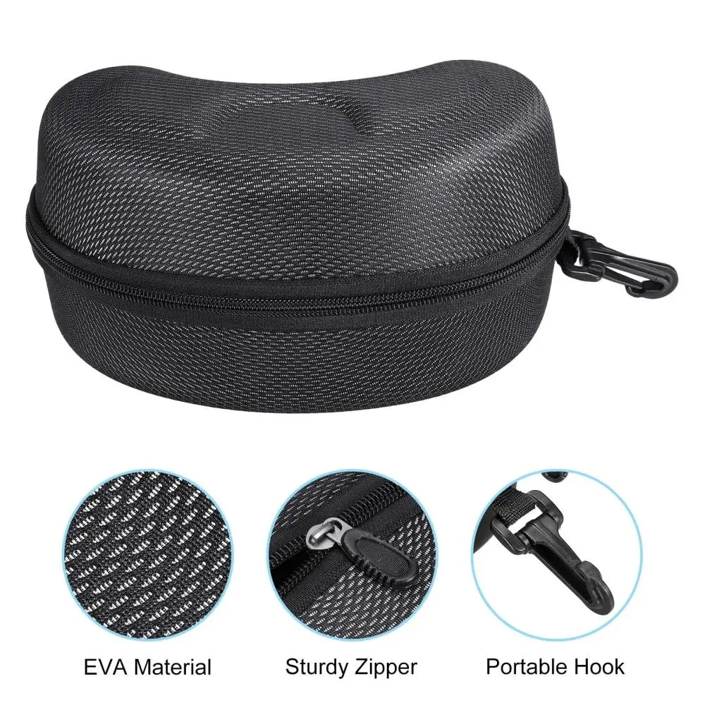 Tolex Portable EVA Ski Goggle Glasses Protector Case Snowboard Skiing Goggles Zipper Carrying Case Snowboard & Ski Accessories