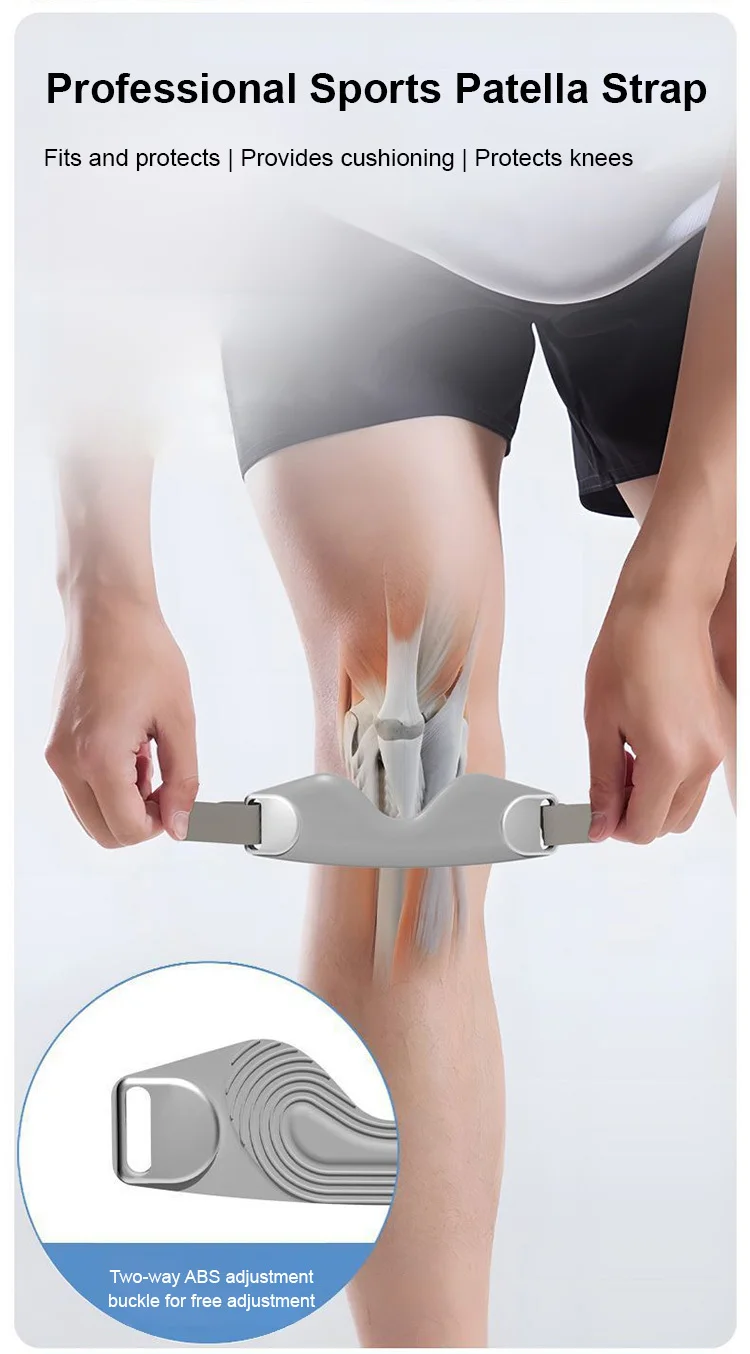 Running Special Patella Belt Adult Sports Protective Gear Breathable Shock Absorption Silicone Patellar Tendon Support Strap
