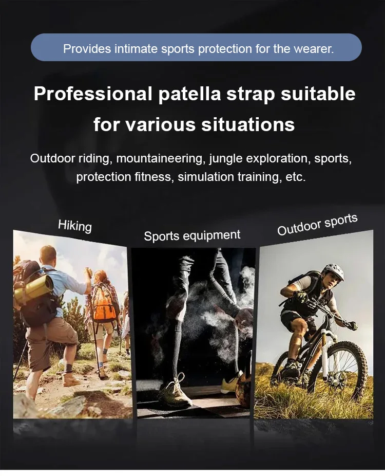 Running Special Patella Belt Adult Sports Protective Gear Breathable Shock Absorption Silicone Patellar Tendon Support Strap
