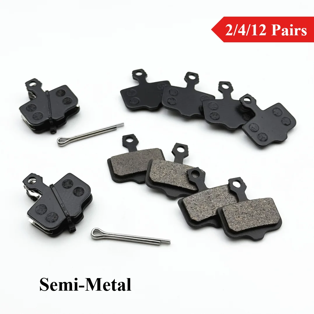 Semi-Metal 2/4/12Pairs E-Scooters & MTB Brake Pads For Sram Level Elixir Nutt Kugoo G1 Dualtron Thunder VSETT 10+ Zero 8X 10X