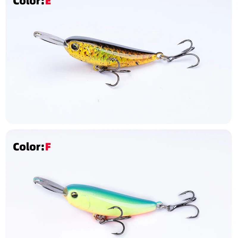 OUTKIT 2025 New Micro Sinking Minnow 40mm/5.8g Fishing Bait Artificial Pencil Lure Topwater Bait For Bass Trout Fishing Lures