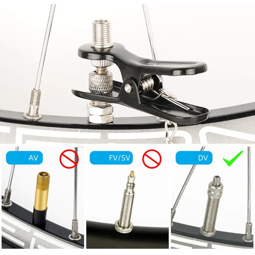 DOMEN Bicycle Tire Inflator Nozzle Bike Pump Adapter Valve Air Pump Adapter Bike Pump Head Pump Adapter Bike Accessories