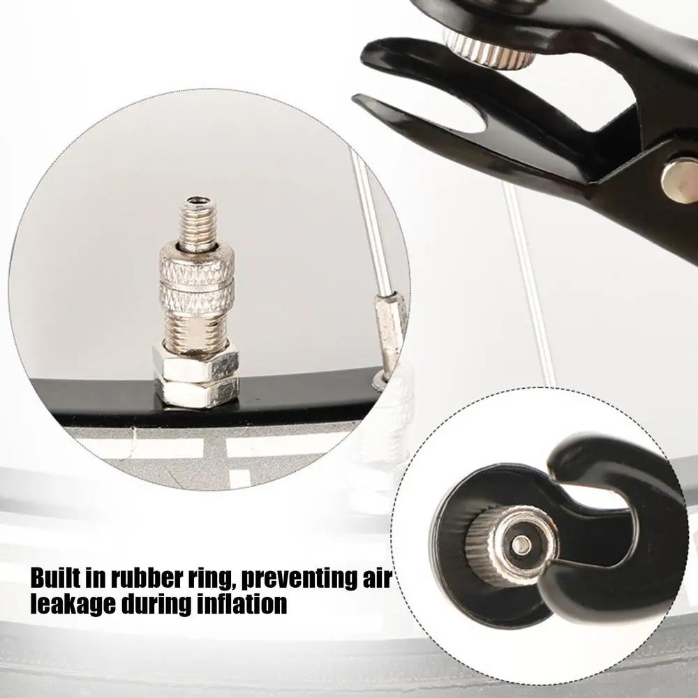 DOMEN Bicycle Tire Inflator Nozzle Bike Pump Adapter Valve Air Pump Adapter Bike Pump Head Pump Adapter Bike Accessories