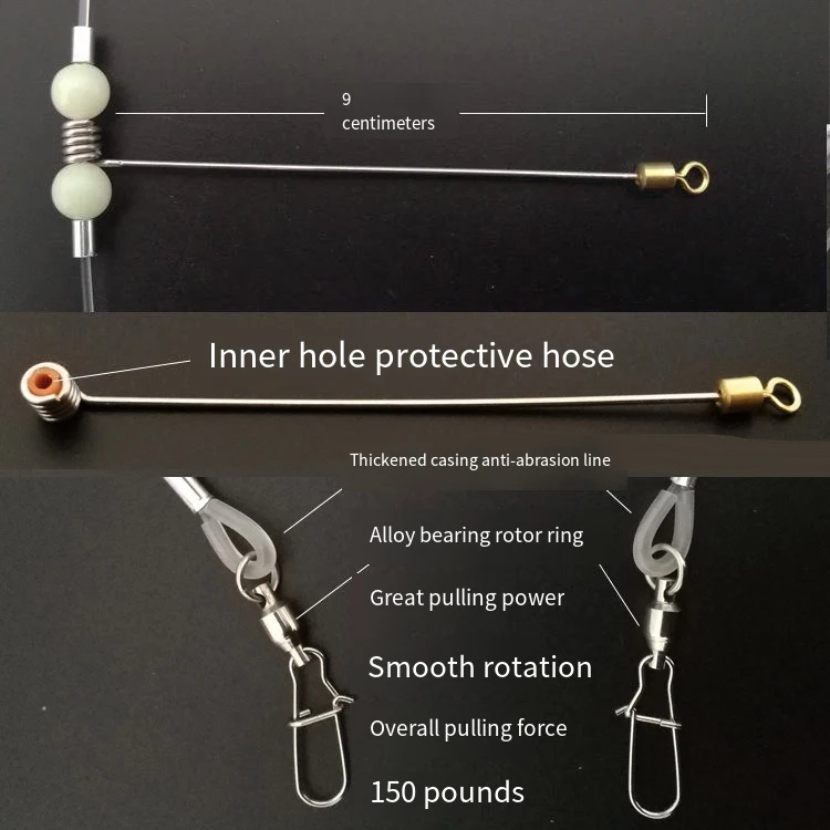 Fishing Gear Sea Fishing Row Hook Longline Handle Boat Fishing Row Line Bottom Hook Tandem Hook Set